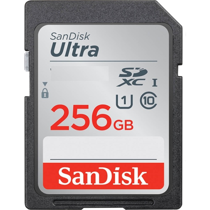 SANDISK SDXC Ultra 256GB 120MB/s i gruppen HJEMMEELEKTRONIK / Lagringsmedier / Hukommelseskort / SD/SDHC/SDXC hos TP E-commerce Nordic AB (38-92511)