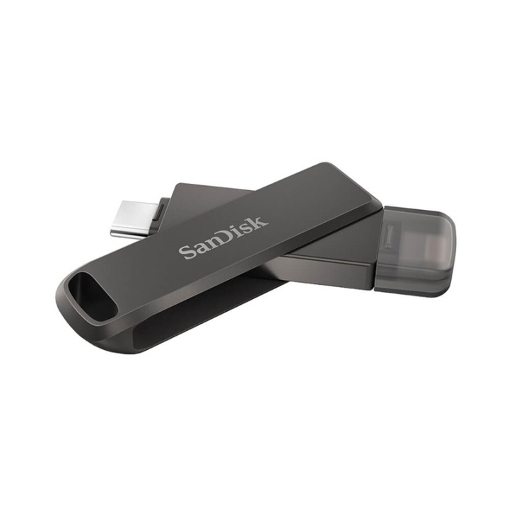 SANDISK USB-C/Lightning iXpand Luxe 64GB i gruppen HJEMMEELEKTRONIK / Lagringsmedier / USB-flash drev / Type C hos TP E-commerce Nordic AB (38-92521)