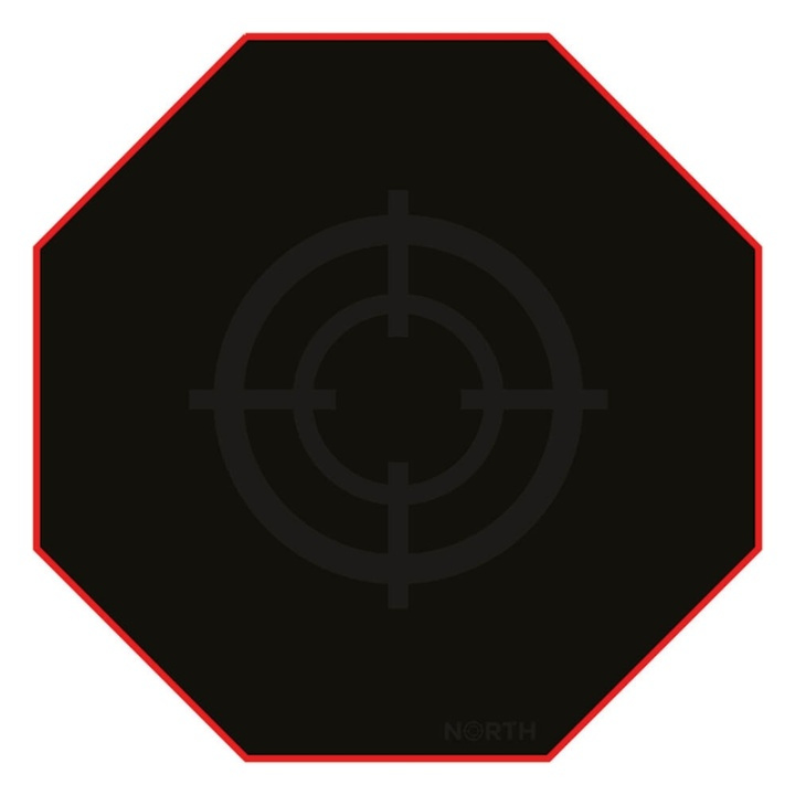 North Floor Pad Pro Gaming 100x100 Red/Black i gruppen COMPUTERTILBEHØR / GAMING / Gaming Stole hos TP E-commerce Nordic AB (38-92534)