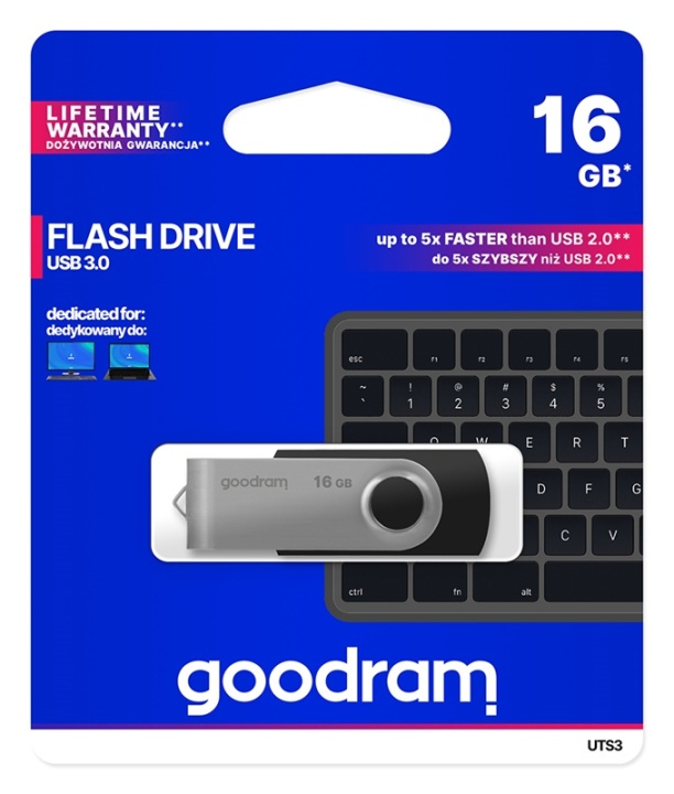 GoodRam TWISTER USB-Minne (16GB | USB3.0) i gruppen HJEMMEELEKTRONIK / Lagringsmedier / USB-flash drev / USB 3.0 hos TP E-commerce Nordic AB (38-92585)