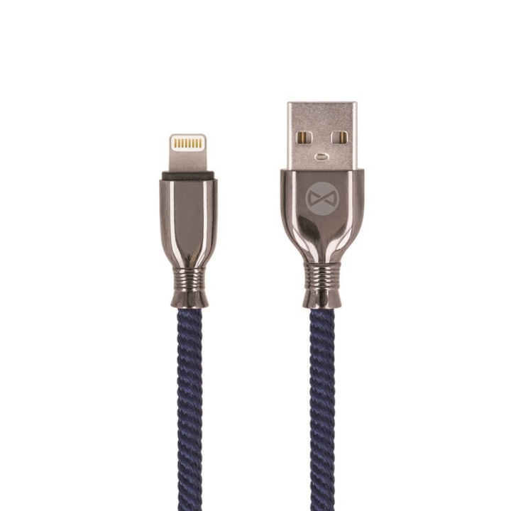 Forever Tornado - Lightning-kabel för Snabbladdning (3A), 1m, Marinblå i gruppen SMARTPHONES & TABLETS / Opladere og kabler / Kabler / Kabler Lightning hos TP E-commerce Nordic AB (38-92673)