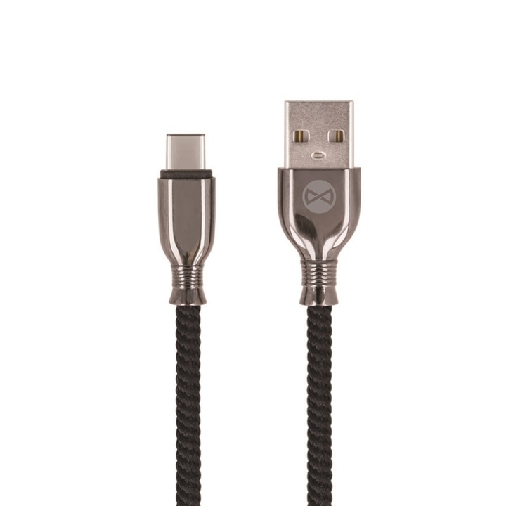 Forever Tornado - USB-C kabel för Snabbladdning (3A), 1m, Svart i gruppen SMARTPHONES & TABLETS / Opladere og kabler / Kabler / Kabler Type C hos TP E-commerce Nordic AB (38-92678)