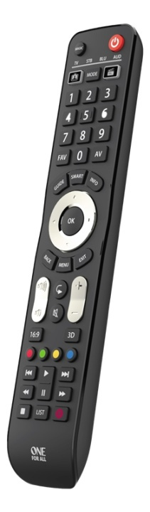 One For All URC 7145 Universal Remote Control - Evolve 4 i gruppen HJEMMEELEKTRONIK / Lyd & billede / Tv og tilbehør / Fjernbetjeninger hos TP E-commerce Nordic AB (38-92830)