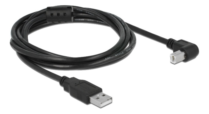 Delock Kabel USB 2.0 Typ-A Stecker > USB 2.0 Typ-B Stecker gewinkelt 2 i gruppen COMPUTERTILBEHØR / Kabler og adaptere / USB / USB-A / Adaptere hos TP E-commerce Nordic AB (38-92991)