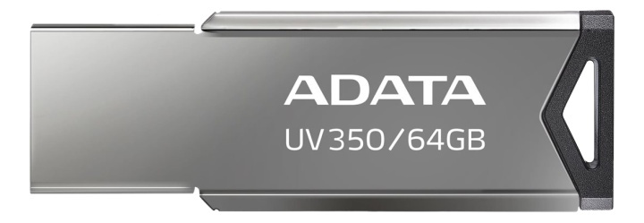 ADATA UV350 - USB flash drive - 64 GB - USB 3.2 Gen 1 - silver i gruppen HJEMMEELEKTRONIK / Lagringsmedier / USB-flash drev / USB 3.2 hos TP E-commerce Nordic AB (38-93016)