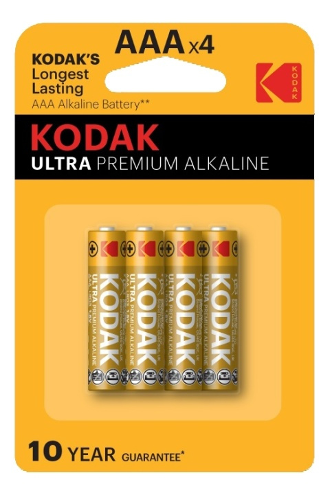 Kodak ULTRA premium alkaline AAA battery (4 pack) i gruppen HJEMMEELEKTRONIK / Batterier og opladere / Batterier / AAA hos TP E-commerce Nordic AB (38-93091)