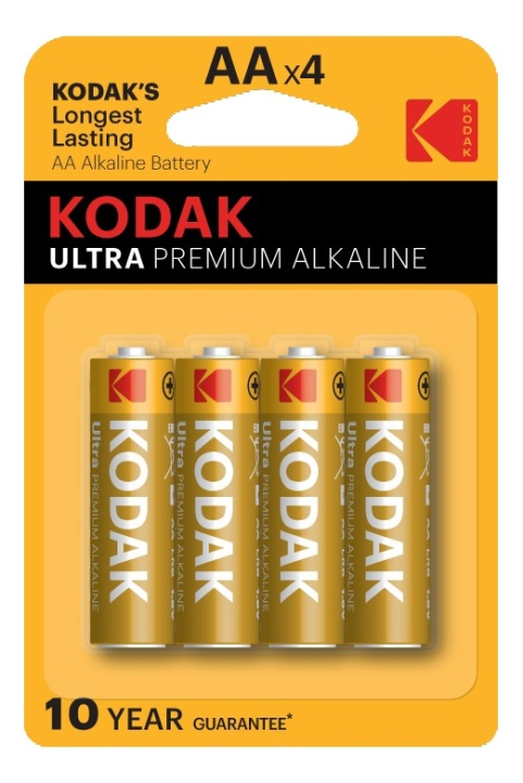 Kodak ULTRA premium alkaline AA battery (4 pack) i gruppen HJEMMEELEKTRONIK / Batterier og opladere / Batterier / AA hos TP E-commerce Nordic AB (38-93093)