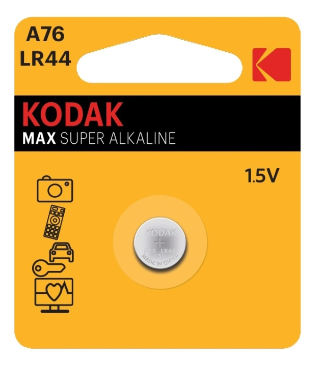 Kodak ULTRA alkaline A76 battery (1 pack) i gruppen HJEMMEELEKTRONIK / Batterier og opladere / Batterier / Knapcelle hos TP E-commerce Nordic AB (38-93094)