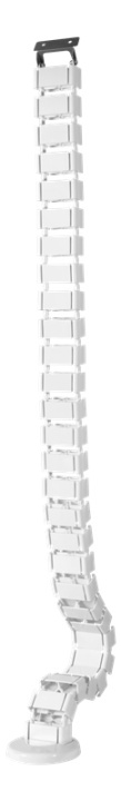 DELTACO OFFICE kabelhåndteringssæt i form af rygrad, hvid i gruppen HJEMMEELEKTRONIK / Kabler og adaptere / Kabelhåndtering hos TP E-commerce Nordic AB (38-93239)
