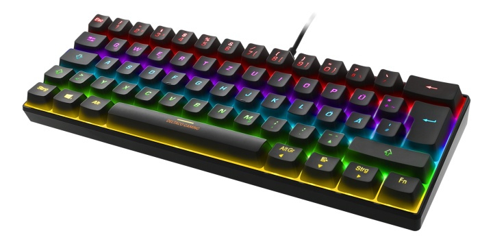 DELTACO GAMING mechanical keyboard with 60% layout, RGB, red switches i gruppen COMPUTERTILBEHØR / GAMING / Tastatur hos TP E-commerce Nordic AB (38-93296)
