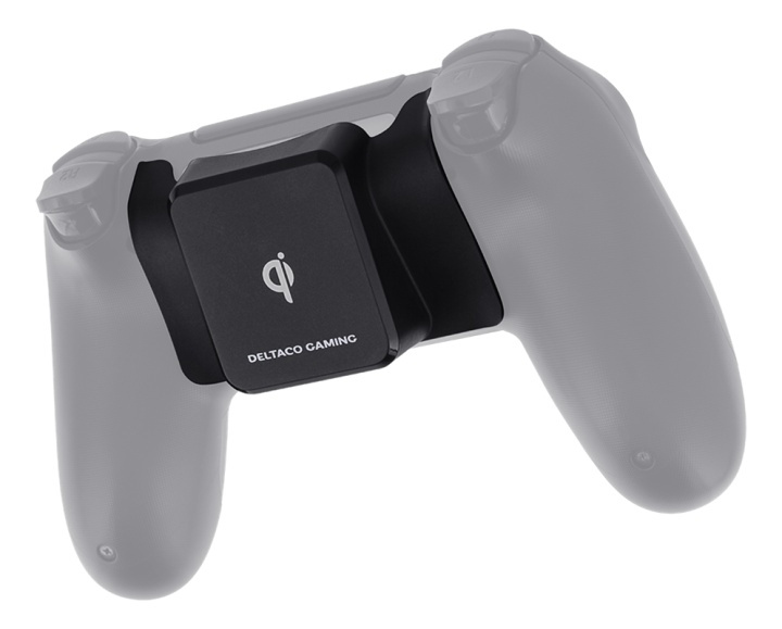 DELTACO GAMING trådlös Qi-receiver till PS4 handkontroll, svart i gruppen HJEMMEELEKTRONIK / Spilkonsoller og tilbehør / Sony PlayStation 4 hos TP E-commerce Nordic AB (38-93299)