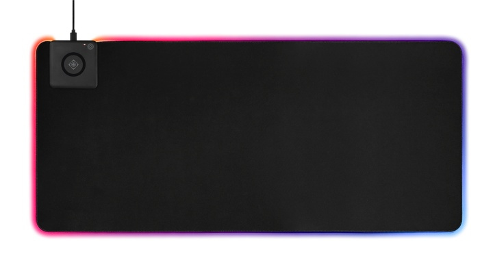 DELTACO GAMING RGB mousepad, fast wireless charging, 900x400x4mm i gruppen COMPUTERTILBEHØR / GAMING / Musemåtter hos TP E-commerce Nordic AB (38-93304)