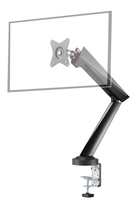 DELTACO Single Monitor Spring-Assisted Pro Gaming Monitor Arm i gruppen COMPUTERTILBEHØR / Monitor / Monitor arme og beslag hos TP E-commerce Nordic AB (38-93311)