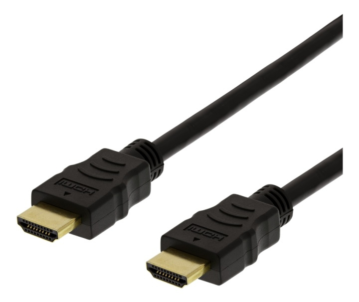 DELTACO HIGH-SPEED FLEX HDMI cable, 1M, 4K UHD, black i gruppen HJEMMEELEKTRONIK / Kabler og adaptere / HDMI / Kabler hos TP E-commerce Nordic AB (38-93320)