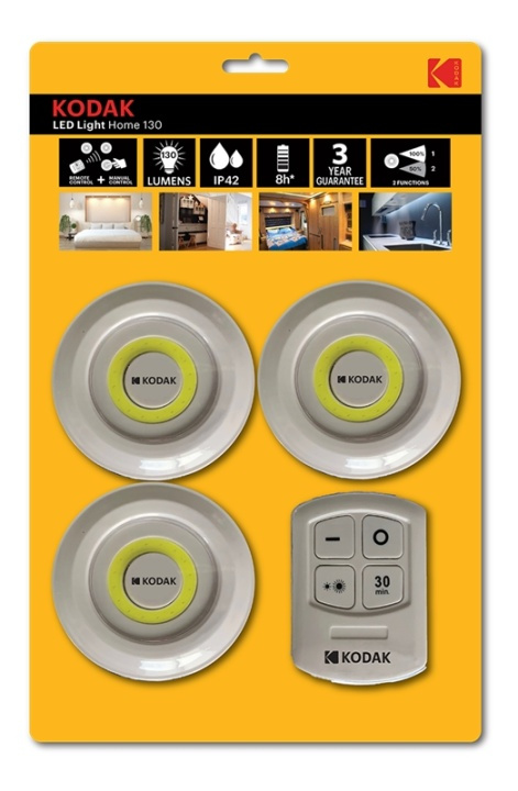 KODAK LED Wireless lights with Remote Control Home 130 i gruppen HJEM, HUS & HAVE / Smart hjem / Smart belysning hos TP E-commerce Nordic AB (38-93372)