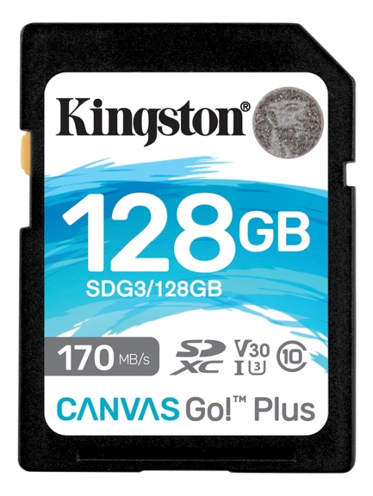 Kingston 128GB SDXC Canvas Go Plus 170R C10 UHS-I U3 V30 i gruppen HJEMMEELEKTRONIK / Lagringsmedier / Hukommelseskort / SD/SDHC/SDXC hos TP E-commerce Nordic AB (38-93407)