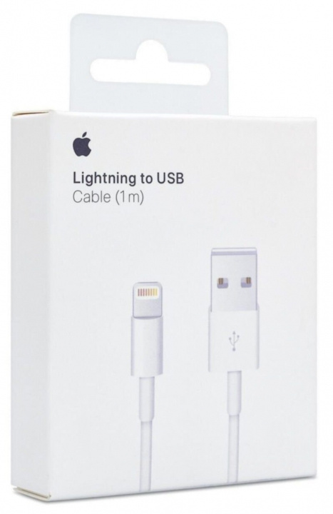 Apple, USB til lightning-kabel, 1 m, hvid i gruppen SMARTPHONES & TABLETS / Opladere og kabler / Kabler / Kabler Lightning hos TP E-commerce Nordic AB (38-93481)