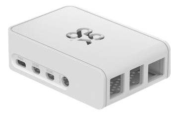 OKdo Raspberry Pi 4 slide case, 2 piece design, white i gruppen COMPUTERTILBEHØR / Computerkomponenter / Raspberry Pi hos TP E-commerce Nordic AB (38-93509)