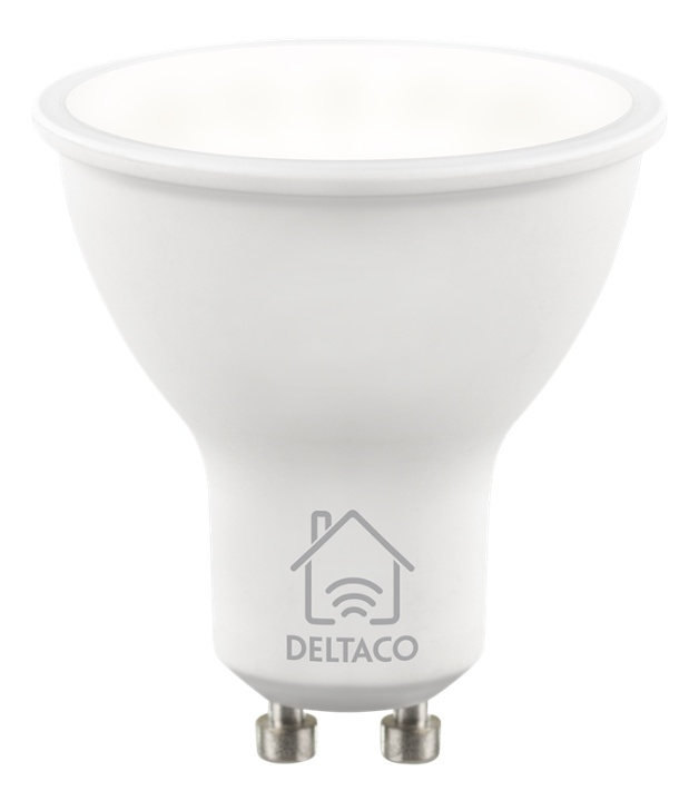 DELTACO SMART HOME LED-pære, GU10, WiFI, 5W, 2700K-6500K, dæmpbar i gruppen HJEMMEELEKTRONIK / Lys / LED lamper hos TP E-commerce Nordic AB (38-93552)