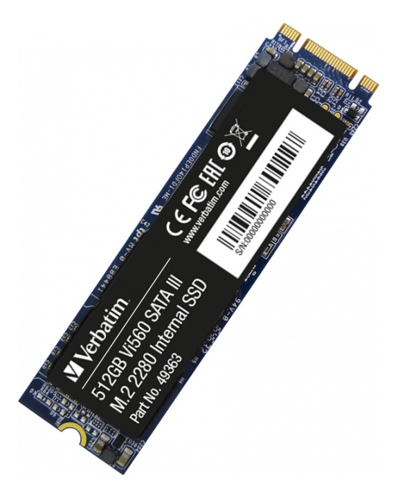 Verbatim Vi560 S3 M.2 SSD 512GB i gruppen COMPUTERTILBEHØR / Computerkomponenter / Harddiske / SSD hos TP E-commerce Nordic AB (38-93669)