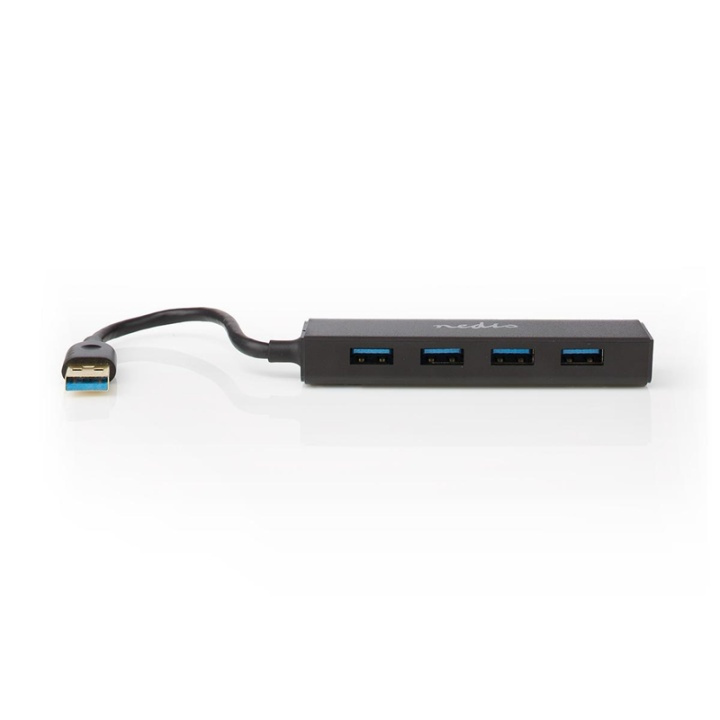 Nedis USB-hub | USB-A Han | USB-A Hun | 4-Port port(s) | USB 3.2 Gen 1 | USB Drevet | 4x USB i gruppen COMPUTERTILBEHØR / Computer Tilbehør / USB-hubs hos TP E-commerce Nordic AB (38-93845)