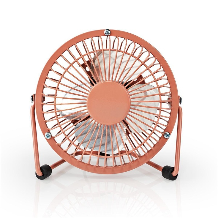 Bordventilator | USB Drevet | Diameter: 100 mm | 3 W | 1-Hastighed | Vintage Pink i gruppen HJEM, HUS & HAVE / Ventilator & Klima apparater / Håndventilatorer & Miniventilatorer hos TP E-commerce Nordic AB (38-93939)