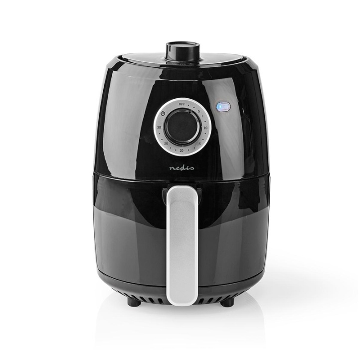 Nedis Hot Air Fryer | 2.4 l | Timer: 30 min | Analog | Aluminium / Sort i gruppen HJEM, HUS & HAVE / Husholdningsapparater / Airfryers & Friture hos TP E-commerce Nordic AB (38-93967)