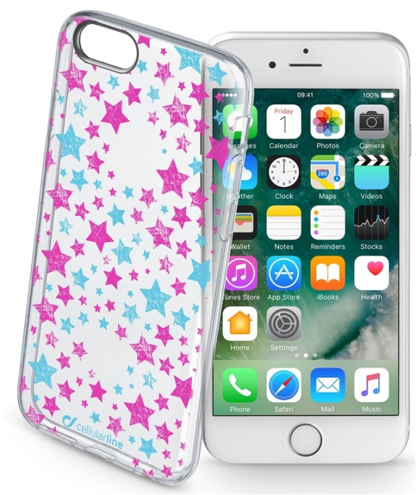 CellularLine Stars, TPU-etui til iPhone 6/6S i gruppen SMARTPHONES & TABLETS / Mobil Beskyttelse / Apple / iPhone 6/6S / Cover hos TP E-commerce Nordic AB (38-94003)