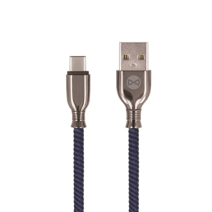 Forever Tornado - USB-C kabel för Snabbladdning (3A), 1m, Marinblå i gruppen SMARTPHONES & TABLETS / Opladere og kabler / Kabler / Kabler Type C hos TP E-commerce Nordic AB (38-94059)