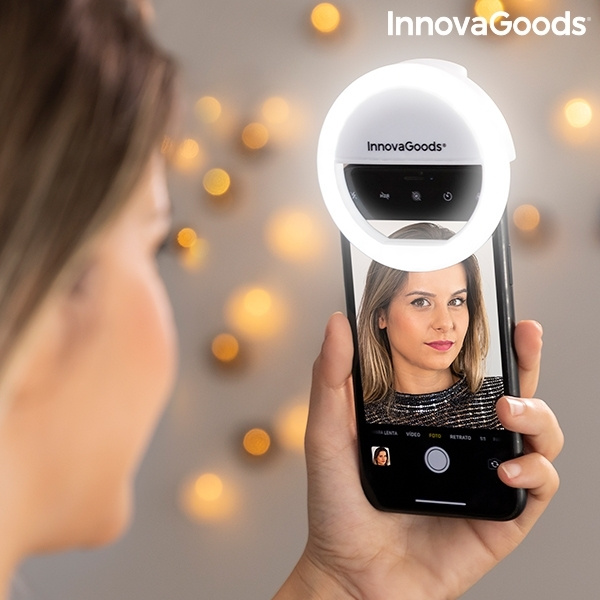 Selfie lampe LED-ring med forskellige lystilstande i gruppen SMARTPHONES & TABLETS / Øvrigt tilbehør / Andet hos TP E-commerce Nordic AB (38-94243)