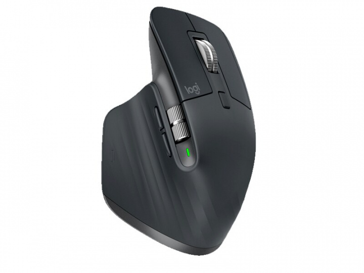 Logitech MX Master 3S - Mus - Trådlös - Bluetooth, 2,4 GHz, Grafit i gruppen COMPUTERTILBEHØR / Mus og tastatur / Mus / Ledningsfri hos TP E-commerce Nordic AB (38-94317)