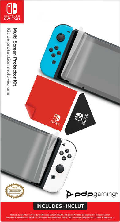 Skärmskyddskit till Nintendo Switch och Switch OLED i gruppen HJEMMEELEKTRONIK / Spilkonsoller og tilbehør / Nintendo Switch / Tilbehør hos TP E-commerce Nordic AB (38-94333)