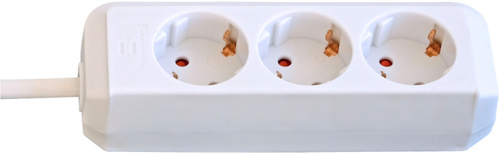 Brennenstuhl Eco-Line, grenudtag 3-foldet (5 m kabel), hvid i gruppen HJEM, HUS & HAVE / Elektricitet & Belysning / Stikdåse hos TP E-commerce Nordic AB (38-94366)
