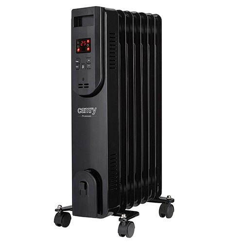 Camry CR 7812 Oliefyldt varmeapparat med fjernbetjening, 1500W, sort i gruppen HJEM, HUS & HAVE / Ventilator & Klima apparater / Radiatorer hos TP E-commerce Nordic AB (38-94565)