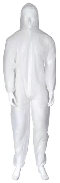 Protective Coverall - engångs overall med huva, Vit i gruppen SPORT, FRITID & HOBBY / Accessories / Øvrige accessories hos TP E-commerce Nordic AB (38-94606)