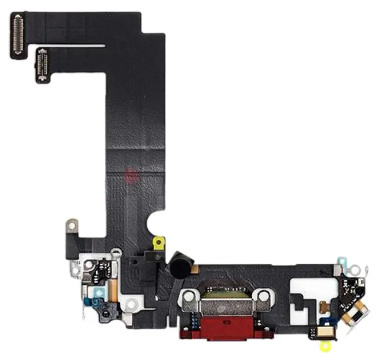 iPhone 12 Mini Laddkontakt med Flex - Röd i gruppen SMARTPHONES & TABLETS / Reservdelar hos TP E-commerce Nordic AB (38-94700)