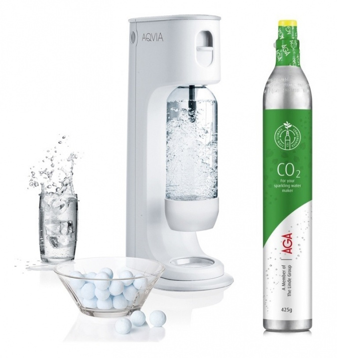 AGA Aqvia Balance (snehvid) inkl. kulsyrepatron i gruppen HJEM, HUS & HAVE / Husholdningsapparater / Vand & Juice / Kulsyremaskiner / Kulsyremaskiner hos TP E-commerce Nordic AB (38-94722)