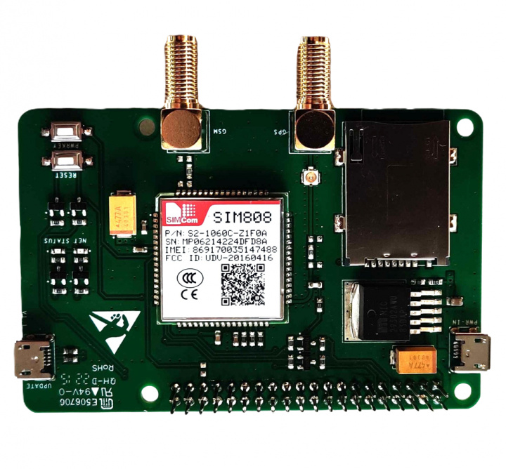 Raspberry Pi GSM/GPRS- and GPS Module (SIM808) i gruppen COMPUTERTILBEHØR / Computerkomponenter / Raspberry Pi hos TP E-commerce Nordic AB (38-94824)