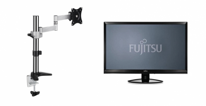 Paket med monitor från Fujitsu och fäste från Andersson - Pre-owned, Klass C i gruppen COMPUTERTILBEHØR / Monitor / Monitorer hos TP E-commerce Nordic AB (38-94849)
