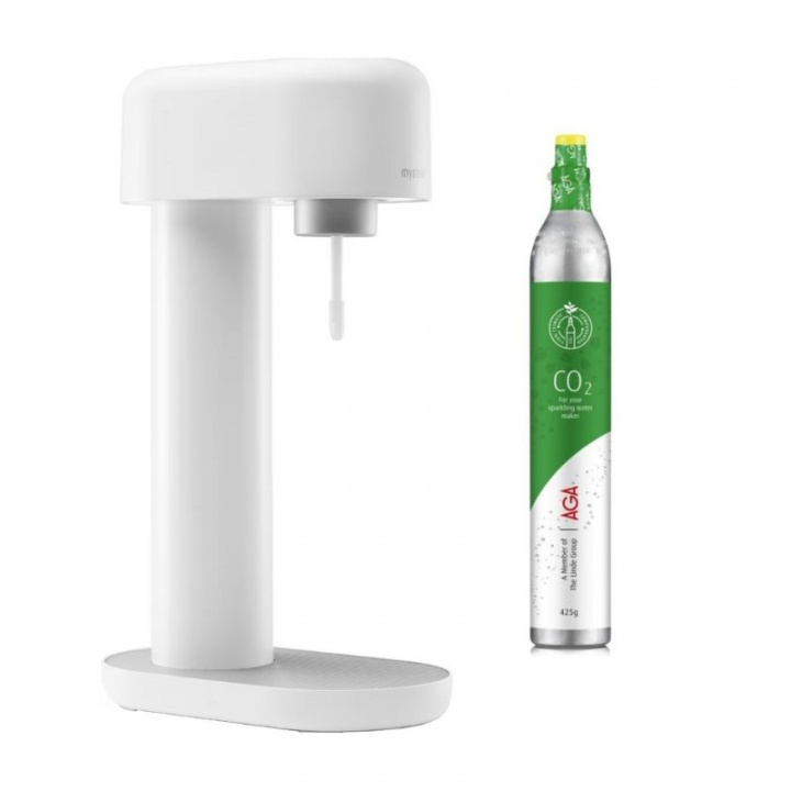 MySoda Ruby White Incl. CO2 Cartridge i gruppen HJEM, HUS & HAVE / Husholdningsapparater / Vand & Juice / Kulsyremaskiner / Kulsyremaskiner hos TP E-commerce Nordic AB (38-94863)
