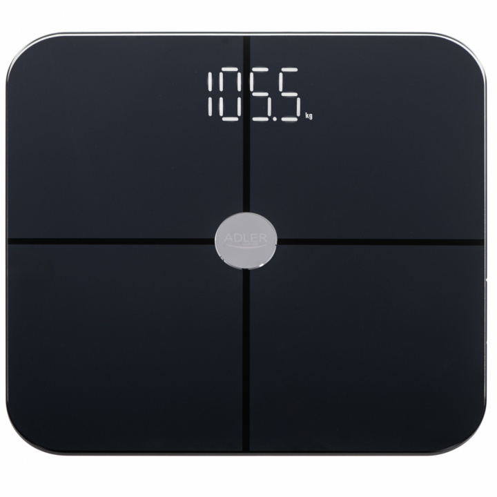 Adler AD 8187 Black Smart bathroom scale i gruppen HJEM, HUS & HAVE / Badværelse / Badevægte (?) hos TP E-commerce Nordic AB (38-94913)