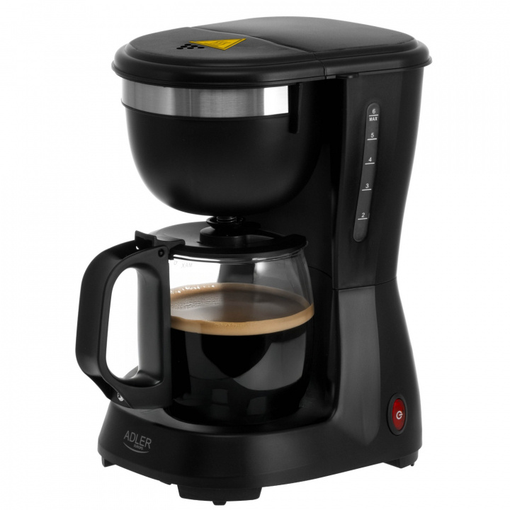 Adler AD 4381 svart Droppkaffebryggare 0,6 l i gruppen HJEM, HUS & HAVE / Husholdningsapparater / Kaffe og espresso / Kaffemaskiner hos TP E-commerce Nordic AB (38-94915)