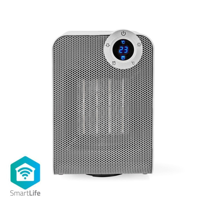 Nedis SmartLife Keramisk PTC Varmeblæser | Wi-Fi | 1800 W | 3 Varmeindstillinger | Svingning | Display | 15 - 35 °C | Android™ / IOS | Hvid i gruppen HJEM, HUS & HAVE / Ventilator & Klima apparater / Varme ventilatorer hos TP E-commerce Nordic AB (38-95300)