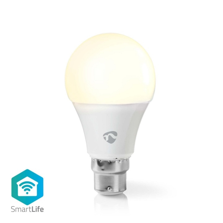 Nedis SmartLife LED Bulb | Wi-Fi | B22 | 800 lm | 9 W | / Varm Hvid | 2700 K | Energiklasse: A+ | Android™ & iOS | A60 i gruppen HJEM, HUS & HAVE / Smart hjem / Smart belysning hos TP E-commerce Nordic AB (38-95320)