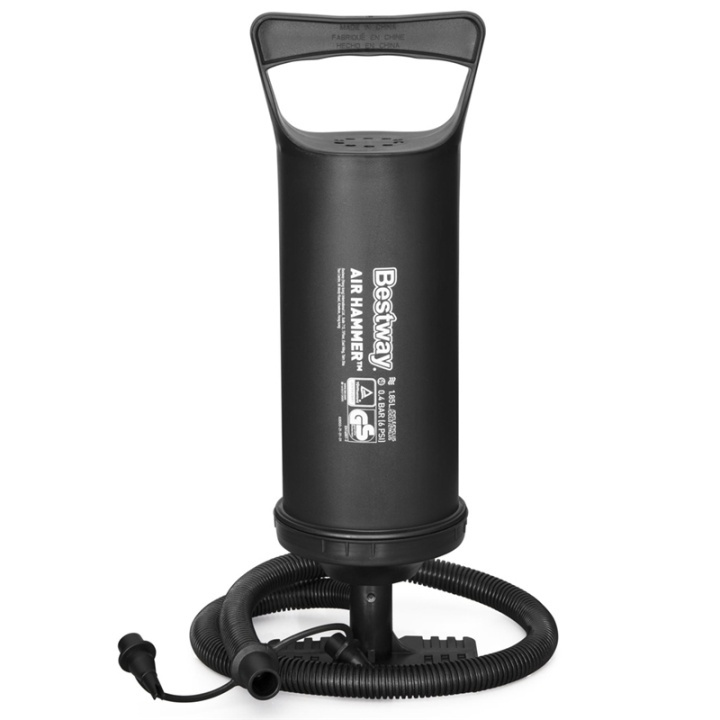 Bestway Luftpumpe Air Hammer 36cm- Dobbeltvirkende håndpumpe i gruppen SPORT, FRITID & HOBBY / Friluftsliv / Luftmadrasser og liggeunderlag hos TP E-commerce Nordic AB (38-95334)