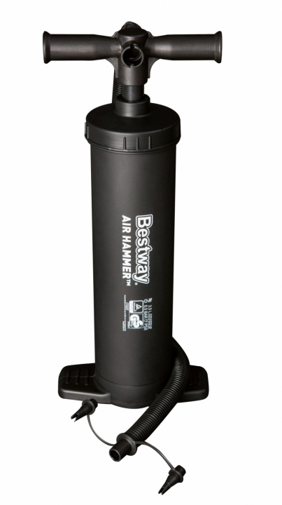 Bestway Luftpumpe Air Hammer 48cm - Dobbeltvirkende håndpumpe i gruppen SPORT, FRITID & HOBBY / Friluftsliv / Luftmadrasser og liggeunderlag hos TP E-commerce Nordic AB (38-95335)