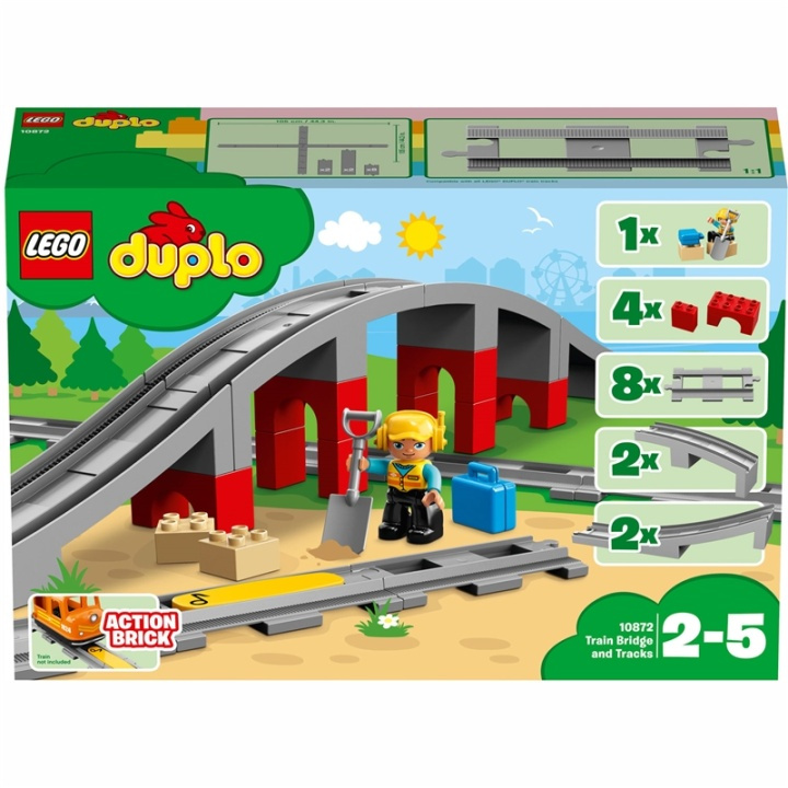 LEGO DUPLO Town - Tågbro och spår i gruppen LEGETØJ, BØRN & BABY / Legetøj / Bygge legesager / Lego hos TP E-commerce Nordic AB (38-95421)