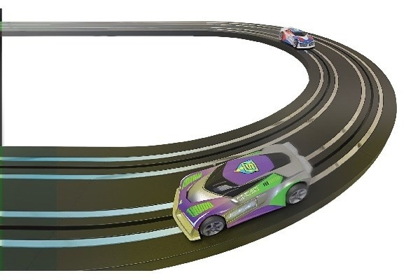 SCALEXTRIC Micro, track extension pack straight & curved 1:64 i gruppen LEGETØJ, BØRN & BABY / Radiostyrede / Bilbaner / Skinner hos TP E-commerce Nordic AB (38-95509)