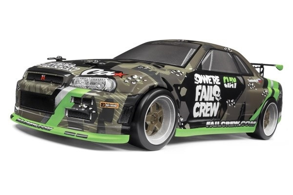 HPI Micro RS4 Drift Fail Crew Nissan Skyline R34 GT-R 1:18 Electric Onroad i gruppen LEGETØJ, BØRN & BABY / Radiostyrede / Radiostyrede biler hos TP E-commerce Nordic AB (38-95545)