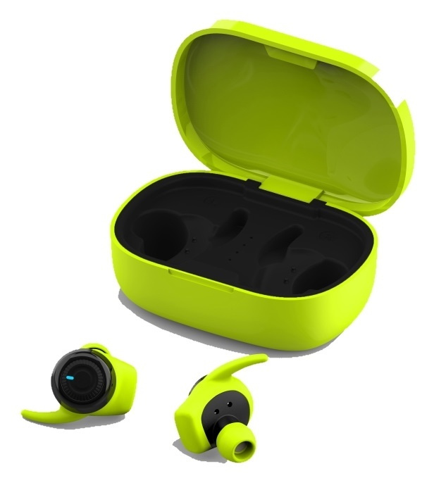 Forever 4Sport TWE-300, Helt trådlösa sporthörlurar, Grön i gruppen HJEMMEELEKTRONIK / Lyd & billede / Hovedtelefoner & Tilbehør / Hovedtelefoner hos TP E-commerce Nordic AB (38-95616)